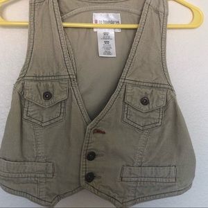 Vintage corduroy cropped vest.
